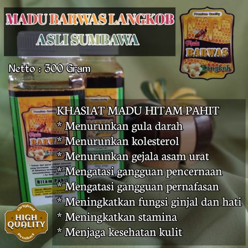 

Madu murni asli 100% Sumbawa / madu BARWAS / Madu zdikir