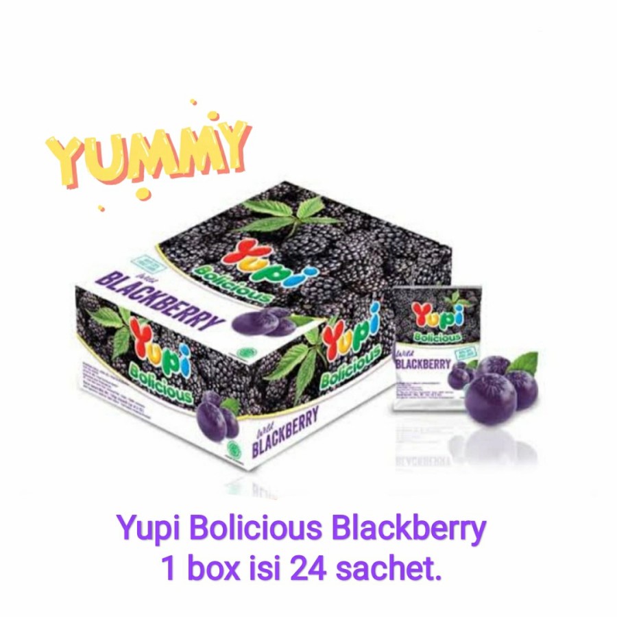 

yupi bolicious blackberry box | isi 24 pcs