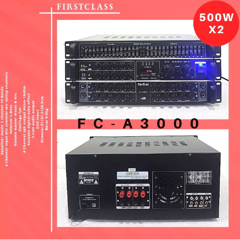Ampli fier FIRST CLASS FC A3000   FC A 3000   FCA3000  ORIGINAL
