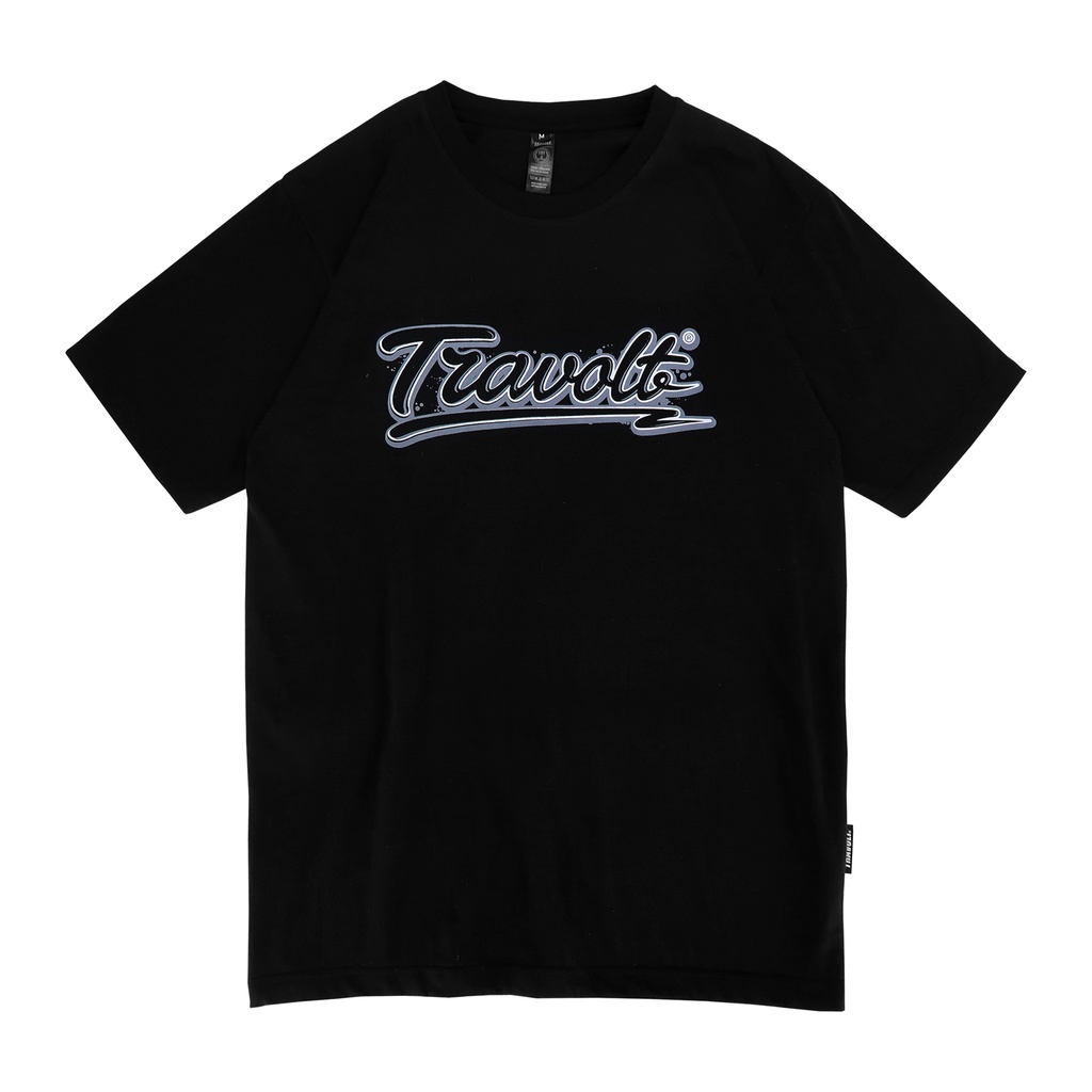 Tshirt - Base - Black - Hitam - Kaos - Travolt