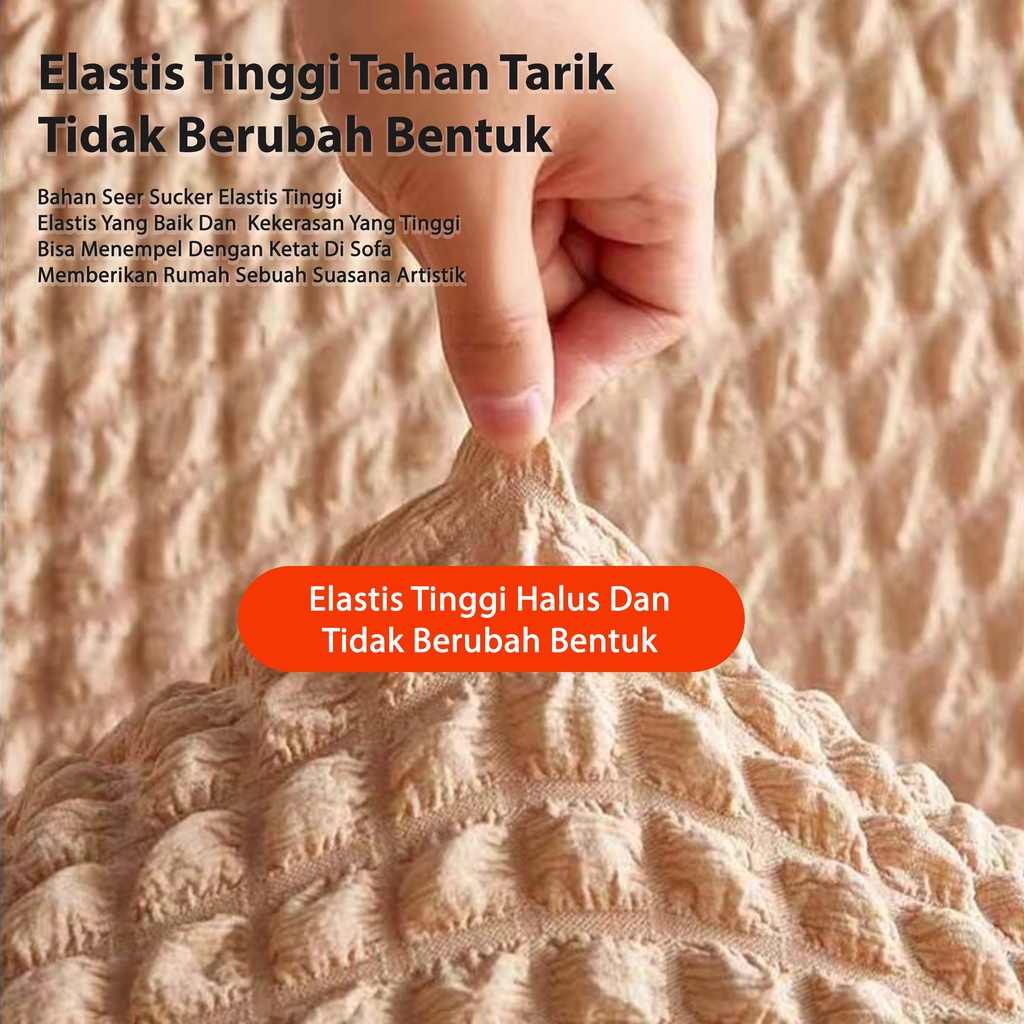 Cover Sofa Bed Sarung Sofa Bed Elastic Sofa Bed Cover With Skirt / Penutup Sarung Alas SofaBed Elastis Tebal Polos Renda