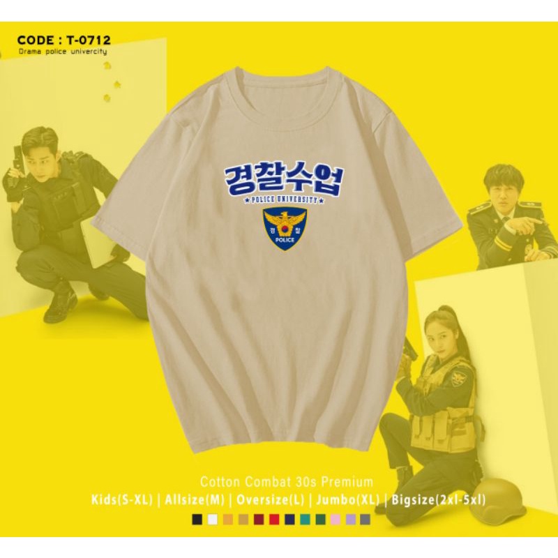 KAOS K-DRAMA POLICE UNIVERSITY/T-SHIRT K-DRAMA UNIVERSITY/KAOS KNPU