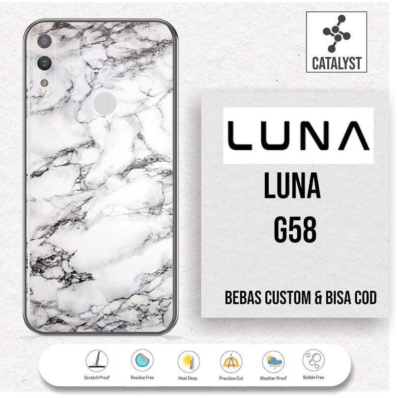 (Buy 1 Get 2) Garskin Skin LUNA G58 - KODE -JKDF Bisa Custom - Sticker Case