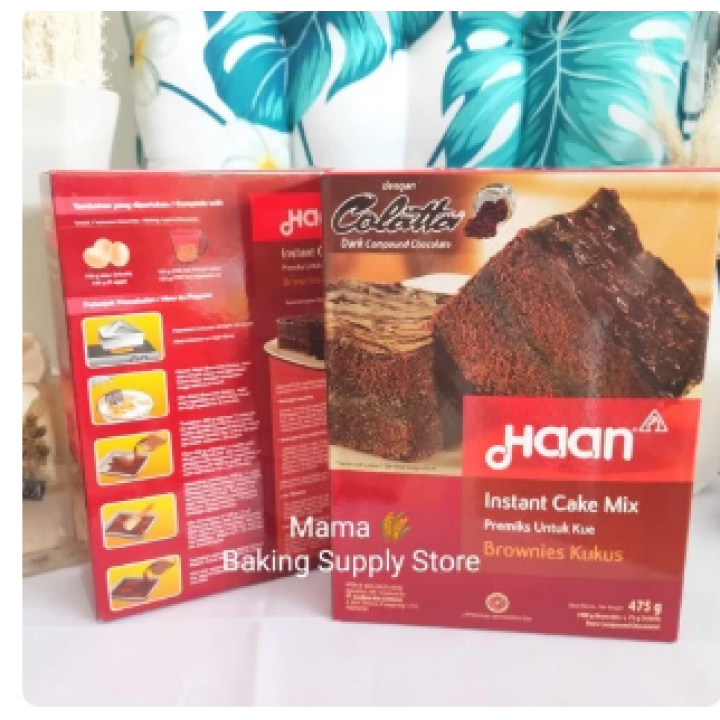 

HAAN Brownies BOX 475 gr Instant Cake Premix