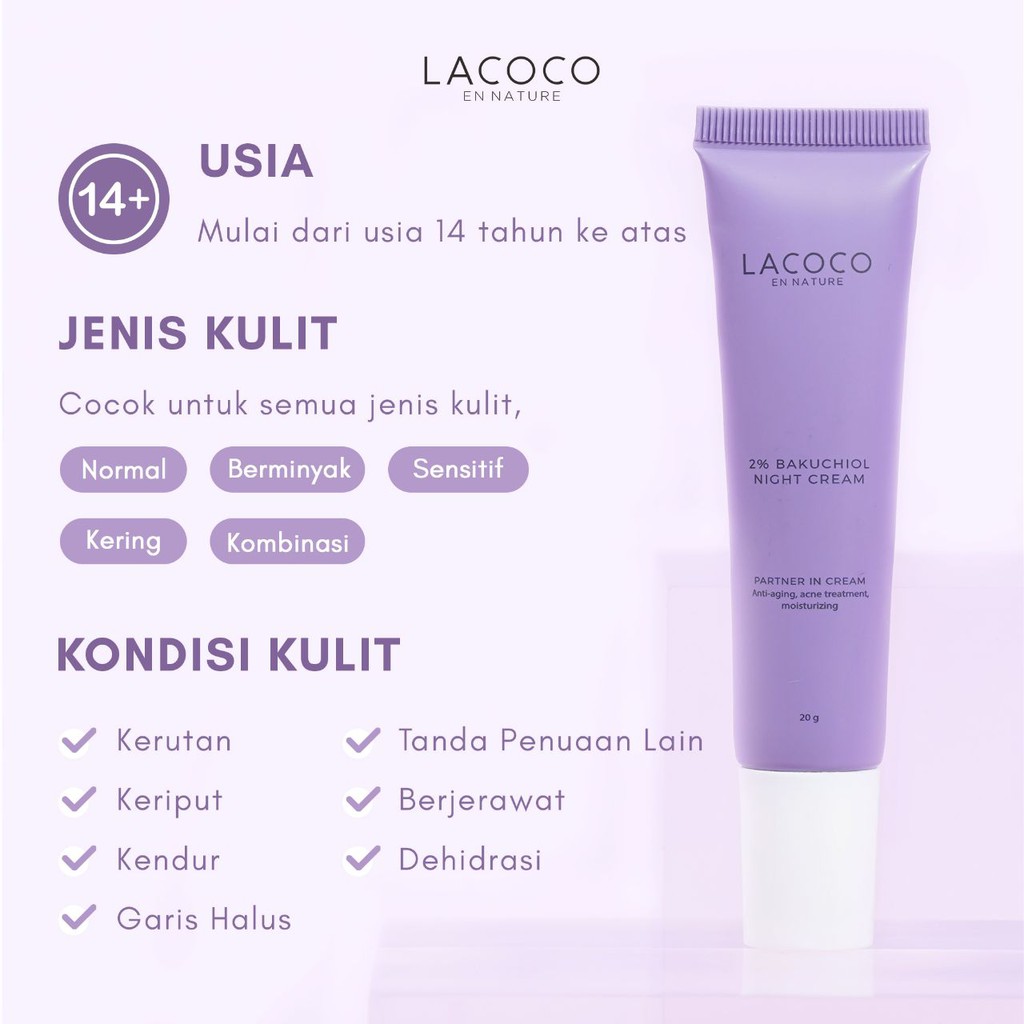 [NEW] LACOCO 2% Bakuchiol Night Cream