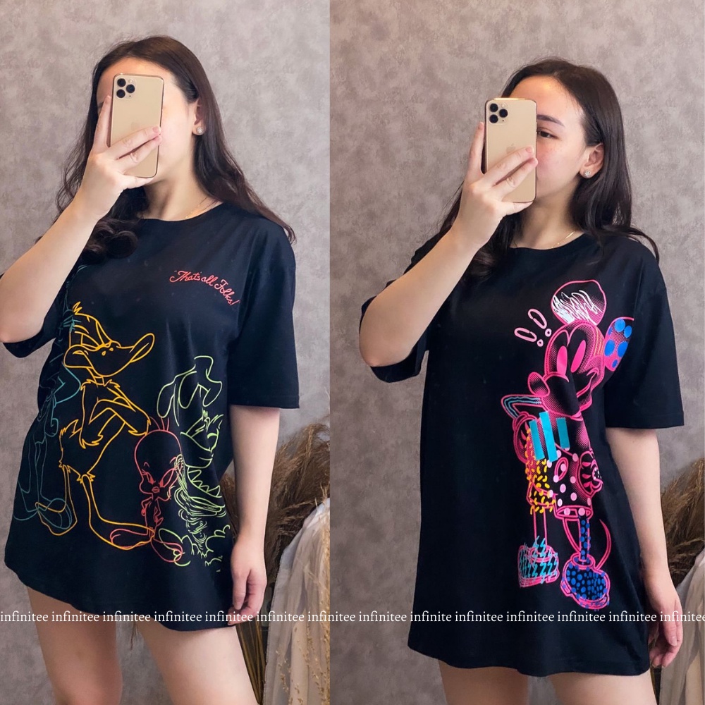 Kaos Oversize Wanita Atasan Wanita Jumbo Bahan Cotton Combed 30s