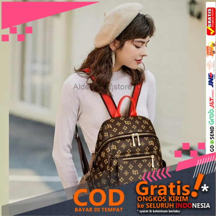 Tas ransel wanita milano Lv - Merah ald21