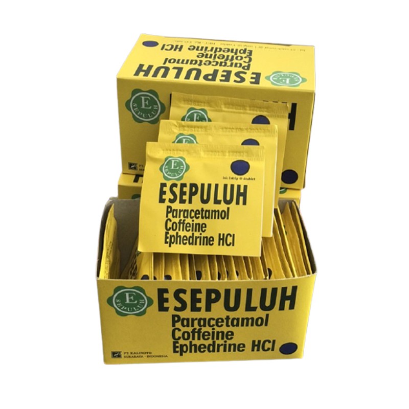 [BOX] Esepuluh 1 box isi 25 Batuk Pilek Anti Ngantuk