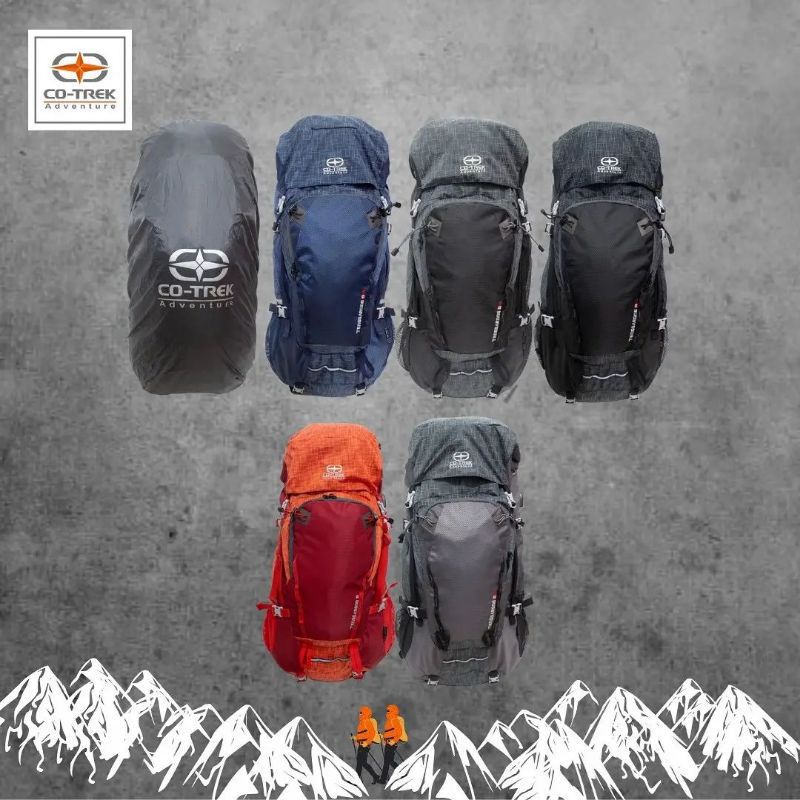 Tas Gunung Carrier Co-Trek Tenggarong 55+L Free Raincover
