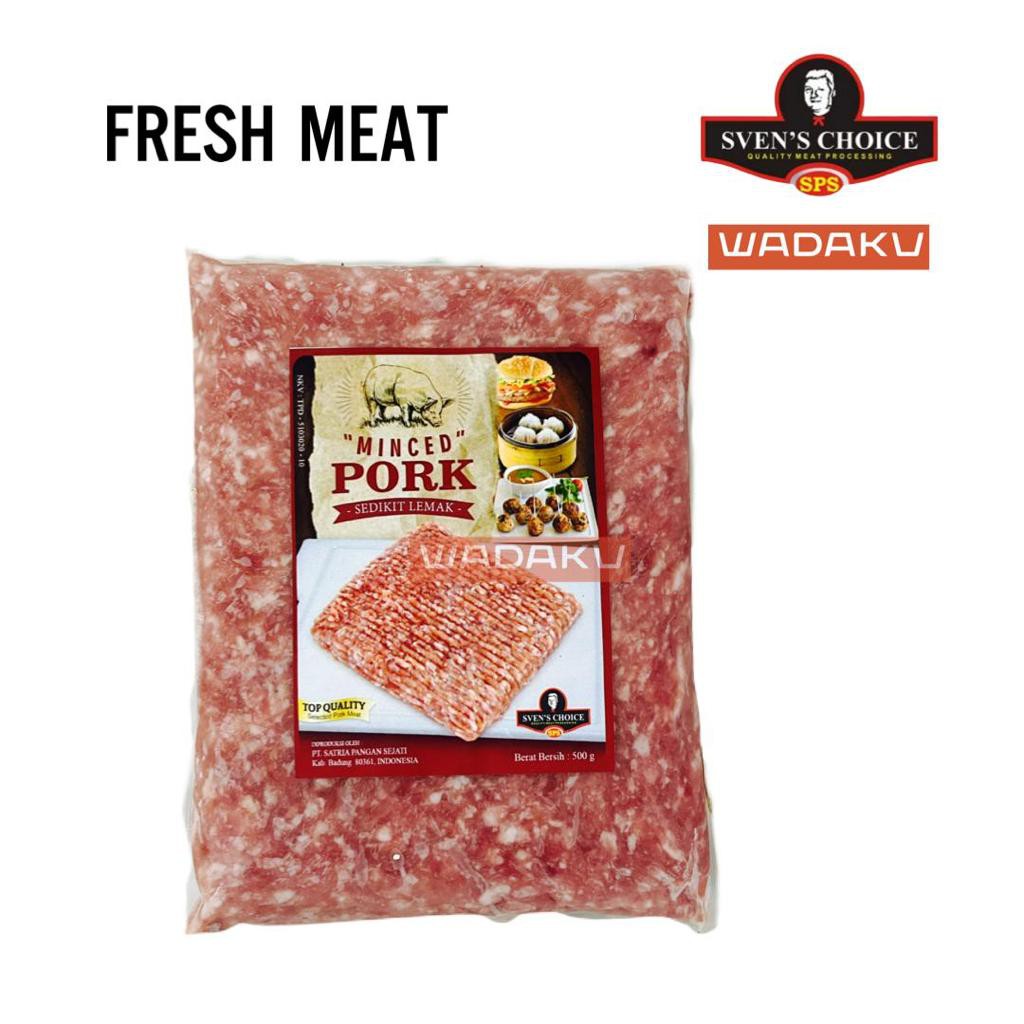 

daging babi giling Sven's choice minced pork 500g premium