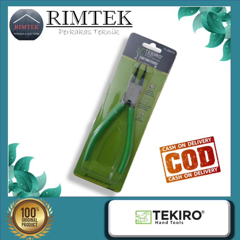 TANG SNAP/TANG SNAP RING PLIERS IB 7" TEKIRO TANG SNAP RING BENGKOK TUTUP TEKIRO