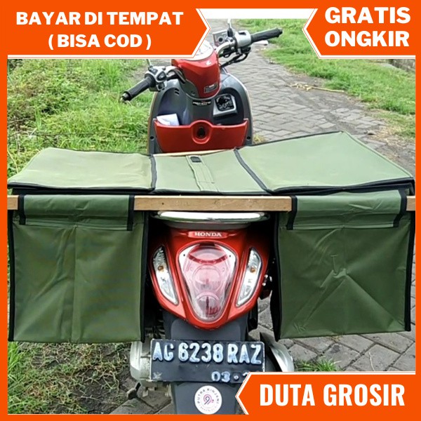 tas motor buat belanja tas jok motor tas kurir anti air ukuran besar