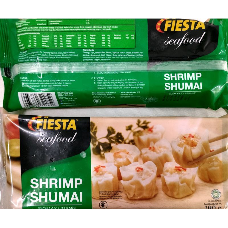 

Fiesta Seafood Shrimp Shumai 180gr