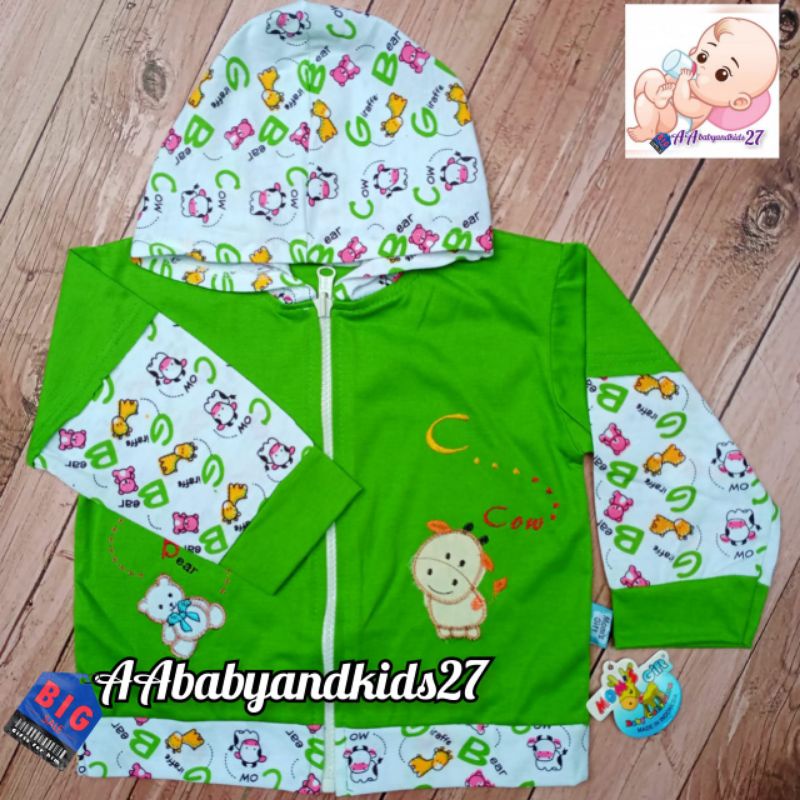 PRODUK TERBARU DAN TERLARIS!!! MOS GIFT Jaket Bayi 0-24Bulan Model Topi Bahan Nyaman Berkualitas