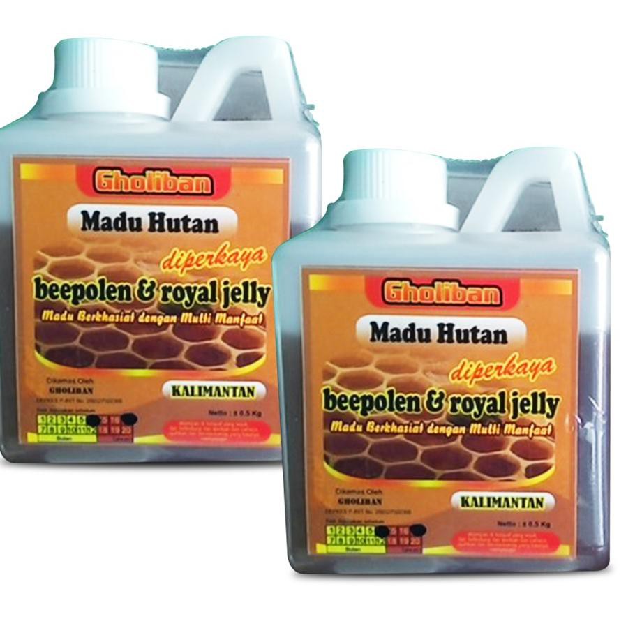 

[COD] Madu Hutan SUPER Kalimantan Gholiban Plus Bee Pollen Dan Royal Jelly 500 gram