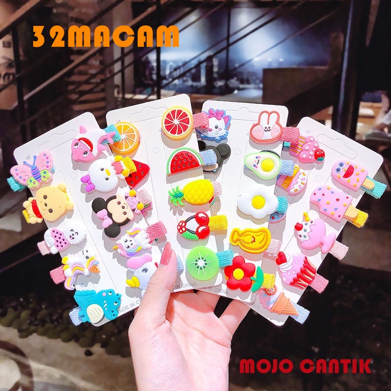 Jepit Rambut Anak Set 10Pcs Model Kartun Hairpin Rambut Cewek HairClips Perempuan