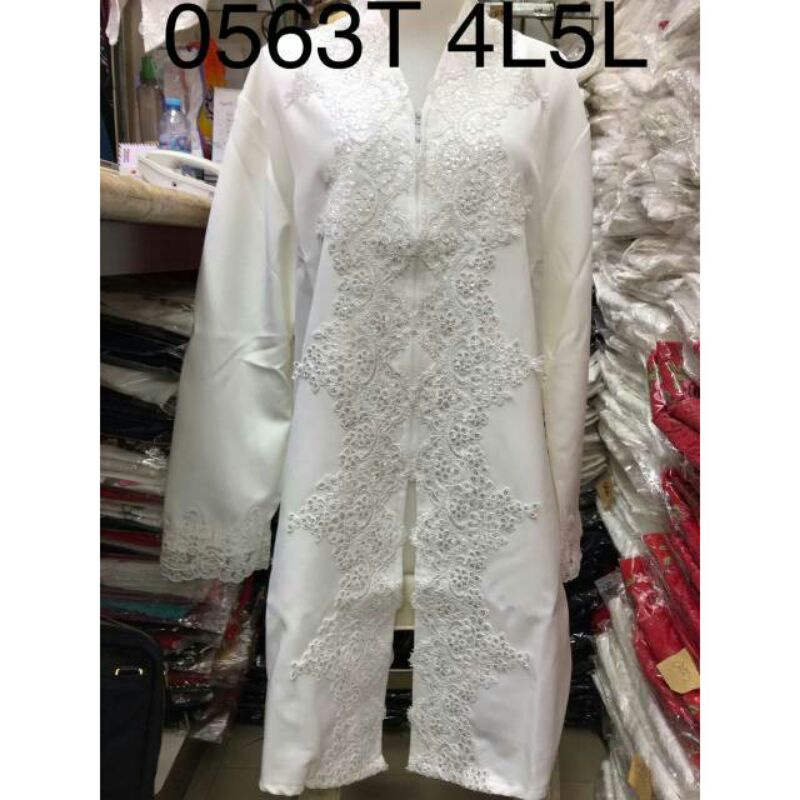 Tunik Alexuez Putih Kombinasi Renda Jumbo