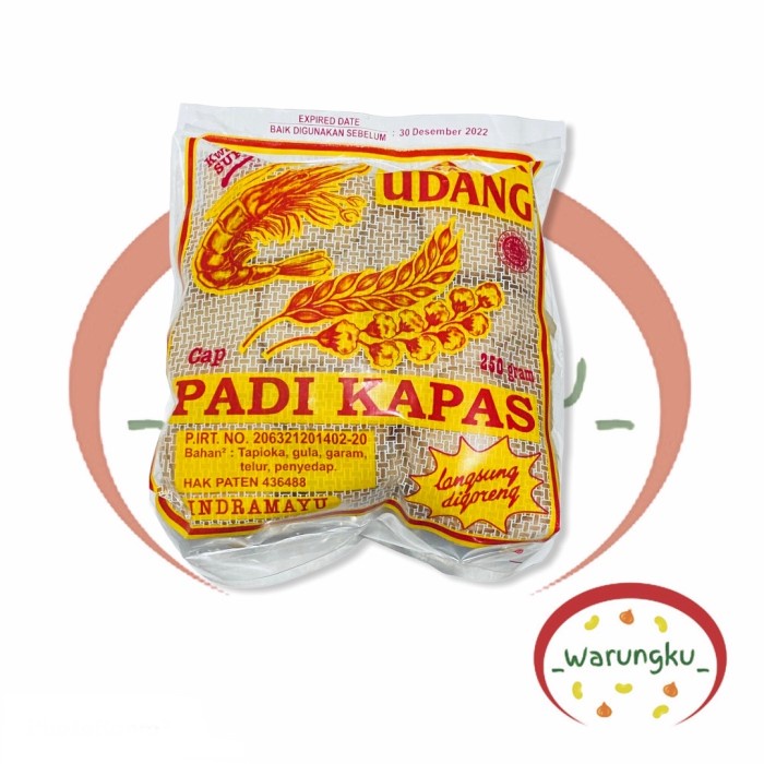 

Q121Sa Kerupuk Udang Kancing Padi Kapas 250Gr D51qs44