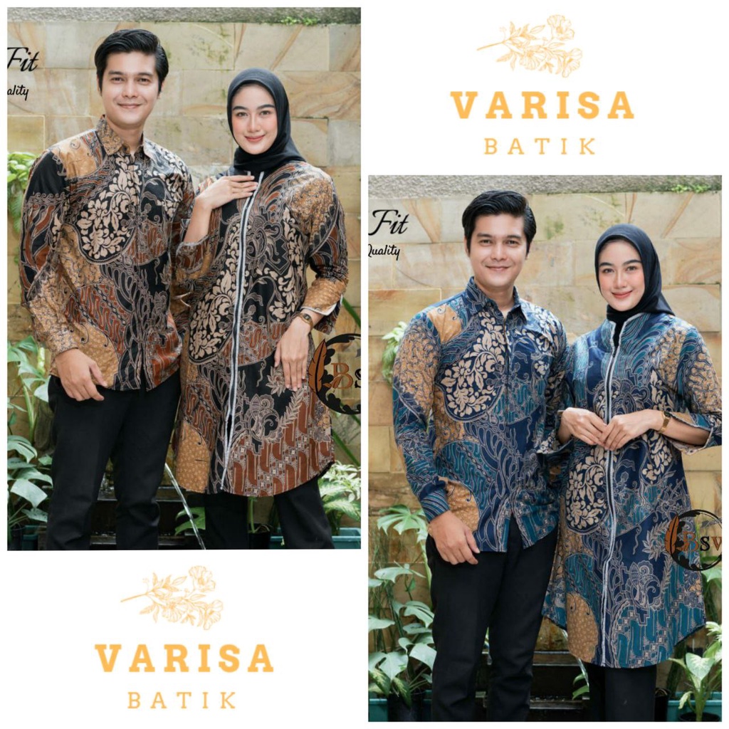 Batik Couple / Batik Couple Modern / Baju Batik Couple / Batik Tunik Couple / Kemeja Batik Couple