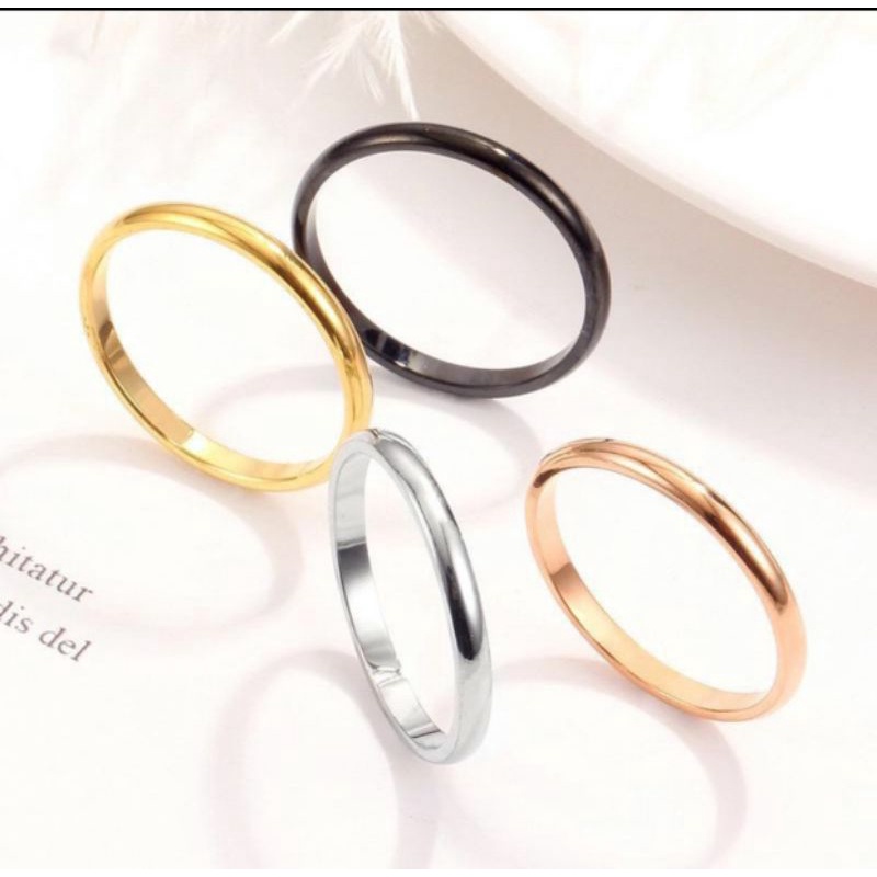 Cincin Polos Ring Titanium Simple Termurah N17092103