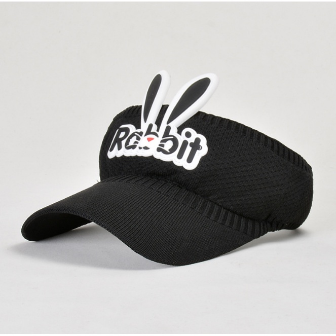 TOPI ANAK RAJUT VISOR PANTAI SUNSHADE MOTIF RABBIT BASEBALL ANTI UV ANAK KECIL BTE