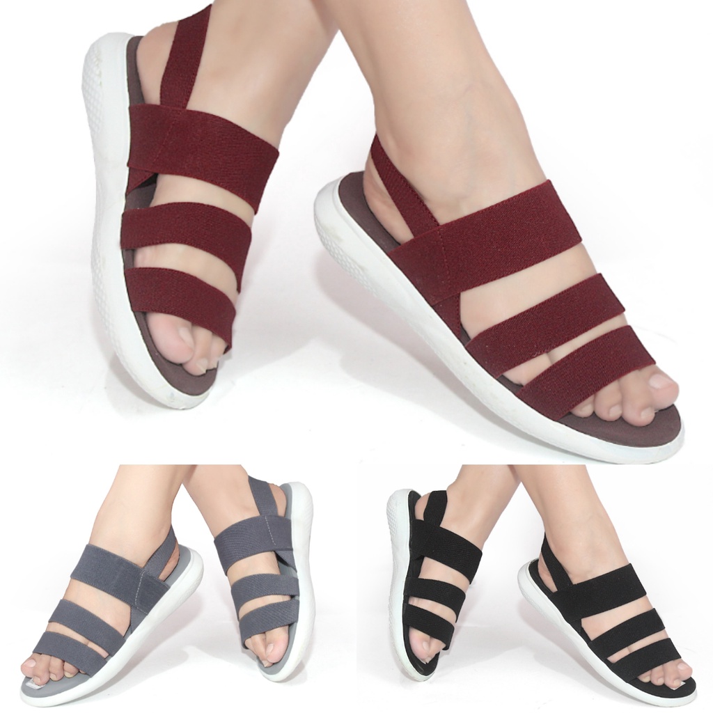 SANDAL TALI WANITA KOREAN STYLE FLAT CASUAL SEPATU SENDAL CEWEK KRD02