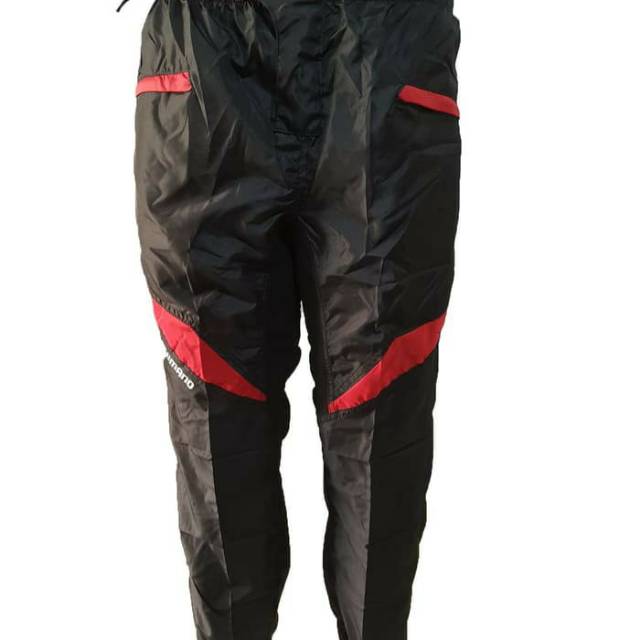 Celana sepeda panjang padding tidak ketat pading 2 layar MTB downhill