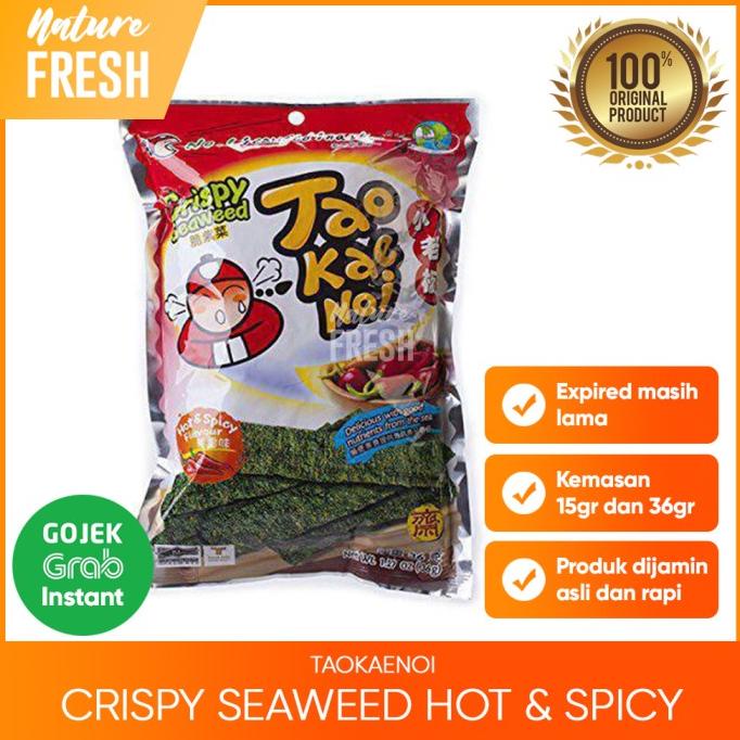 

PROMO Tao Kae Noi Crispy Seaweed Hot and Spicy - Snack Rumput Laut Pedas MURAH