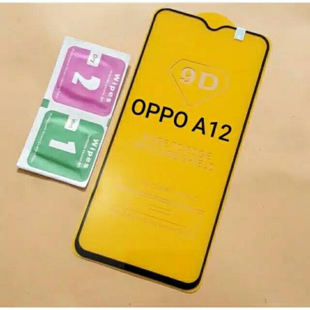 TEMPERED GLASS FULL COVER FULL GLUE OPPO A12 A1K A71