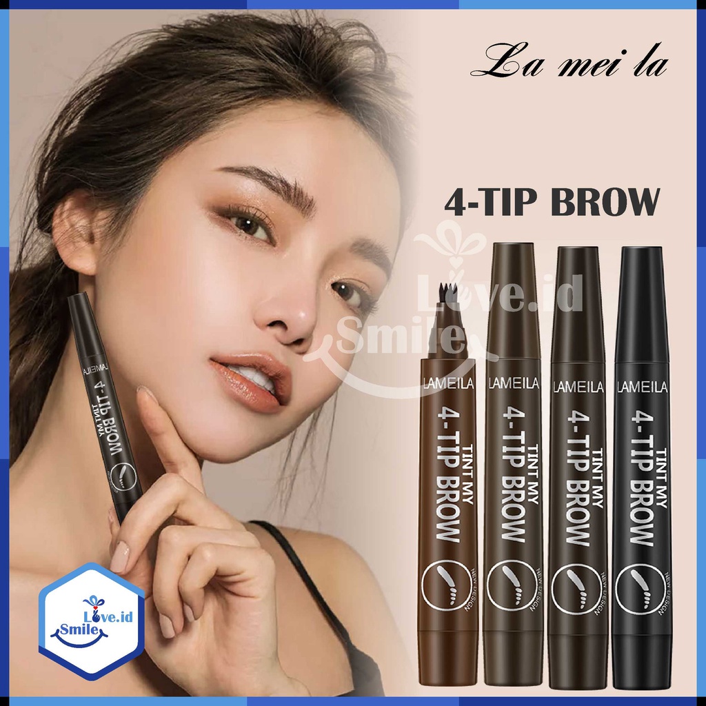 LAMEILA Eyebrow Waterproof Natural Eyebrow Pen Four-claw Eye Brow Tint Fork Tip Long Lasting L32