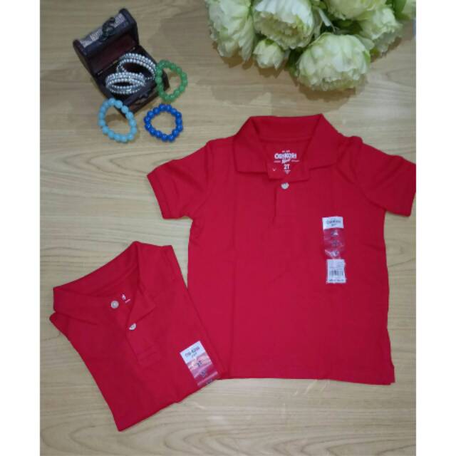 Kaos kemeja anak laki-laki merk Oshkosh