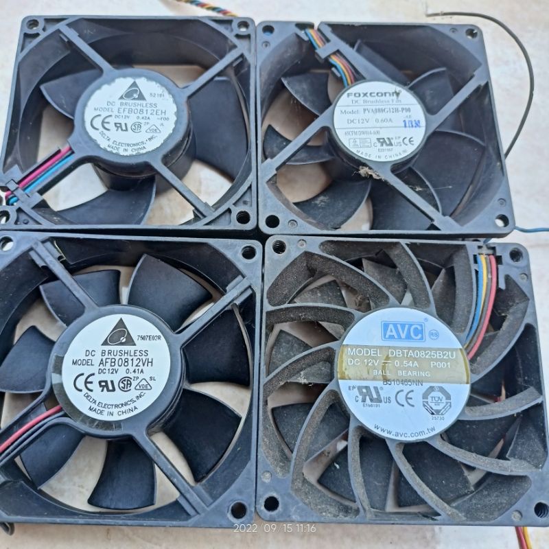 kipas dc high speed 12 volt 8 cm 0.4 A up