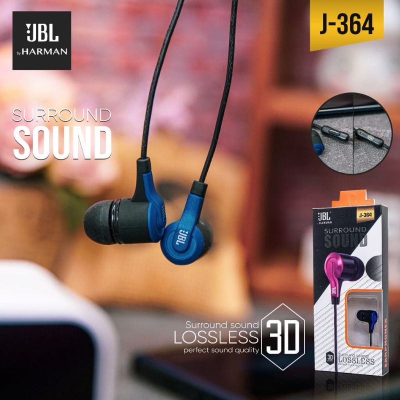 (Baru!!) PROMO Hf Headset JBL J-364 Premium SUPER BASS IMPORT QR0142