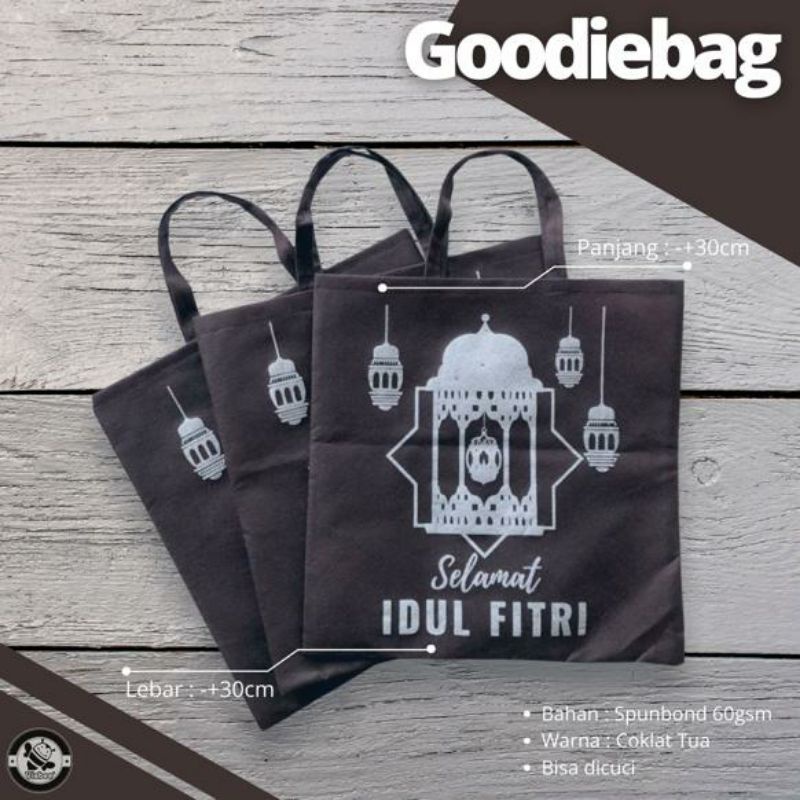 Tas Spunbond Idul Fitri Kekinian | Tas Snack Lebaran Ponorogo | F 30.30