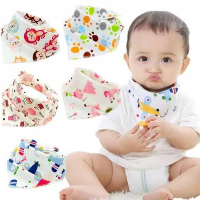 Slabber Bayi Handuk Air Liur Celemek Bayi