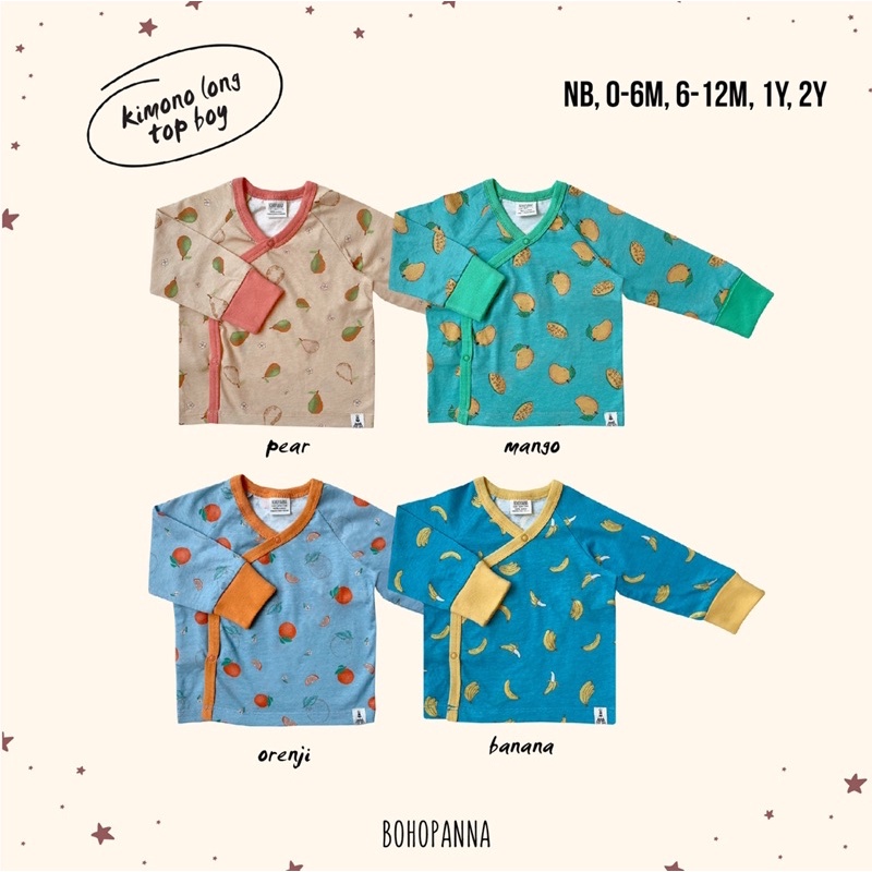 Bohopanna Kimono Long Top NB-2th / Setelan Bayi