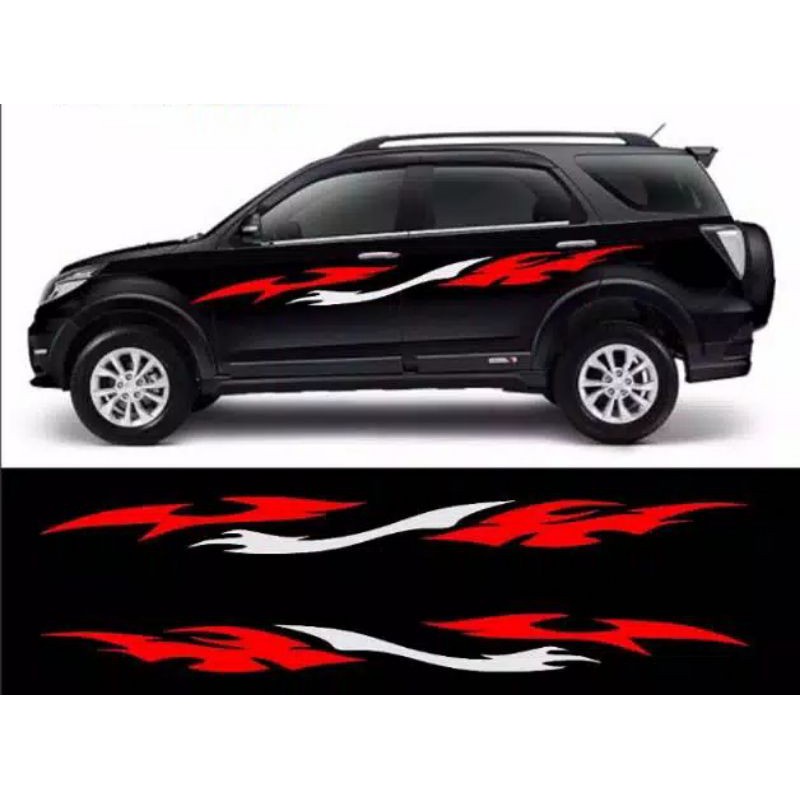 Stiker mobil toyota rush stiker mobil rush stiker body mobil rush terios avanza veloz