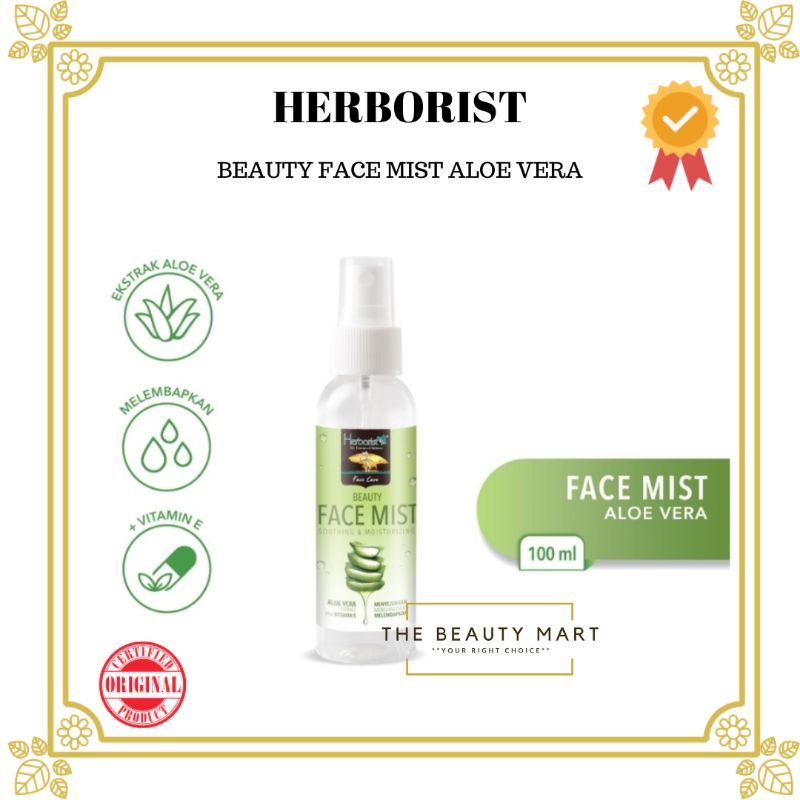 Herborist Beauty Face Mist Aloe Vera 100ml | Herboris Beauty Face Mist Aloe Vera