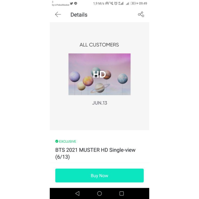 tiket muster sowoozoo bts