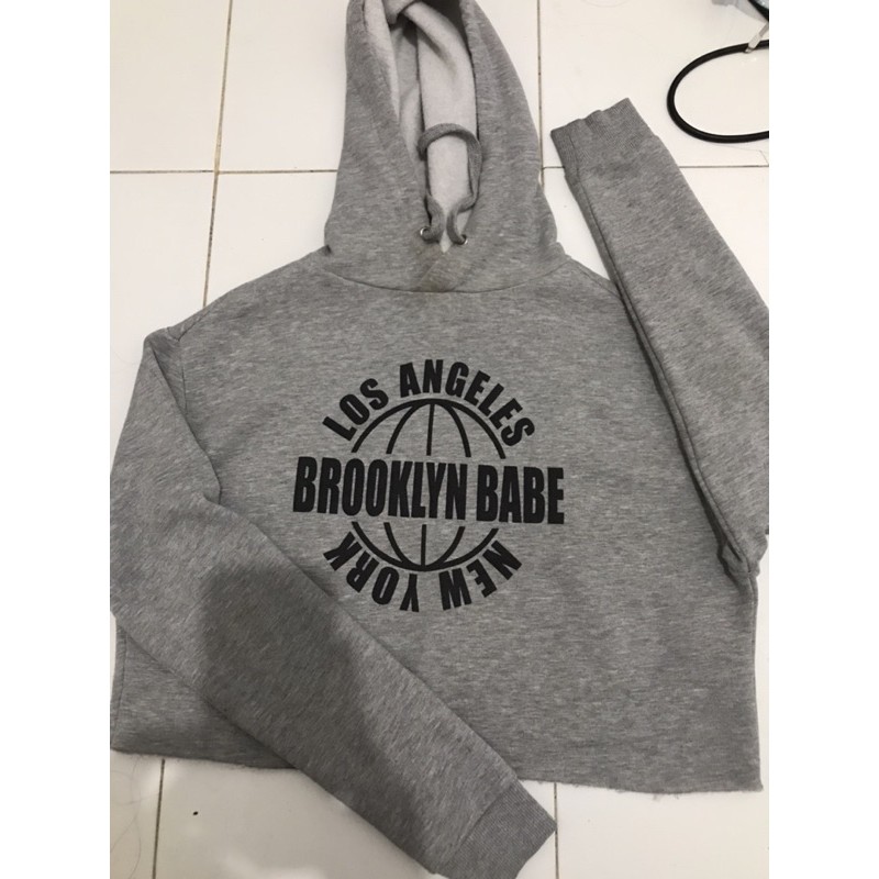 H&M crop hoodie