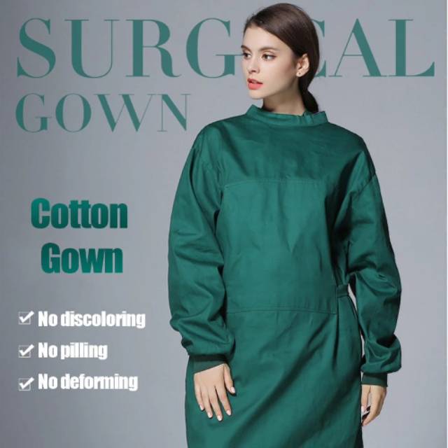 Set Surgical Gown (Apron Medis, skort, apron bedah)