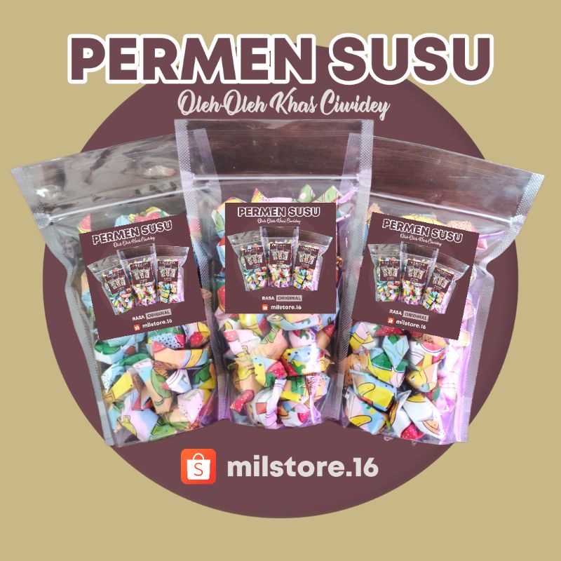 

Permen Susu Karamel 250 Gram Khas Oleh-Oleh Ciwidey Jajanan Sehat Murah Meriah