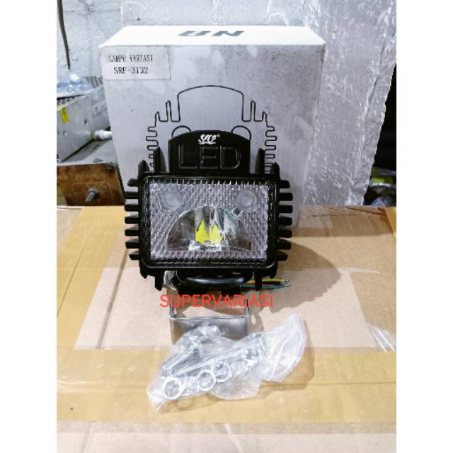 LAMPU TEMBAK SOROT MOBIL 24 WATT STROBO LAMPU DEPAN MOBIL 24 WATT