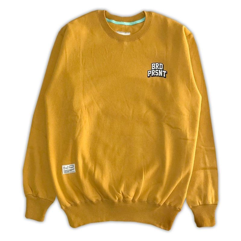 BRAD PRESENT ORIGINAL Sweater Crewneck Sweatshirt cowok yellow motif neil amstrong seri NABRD 01