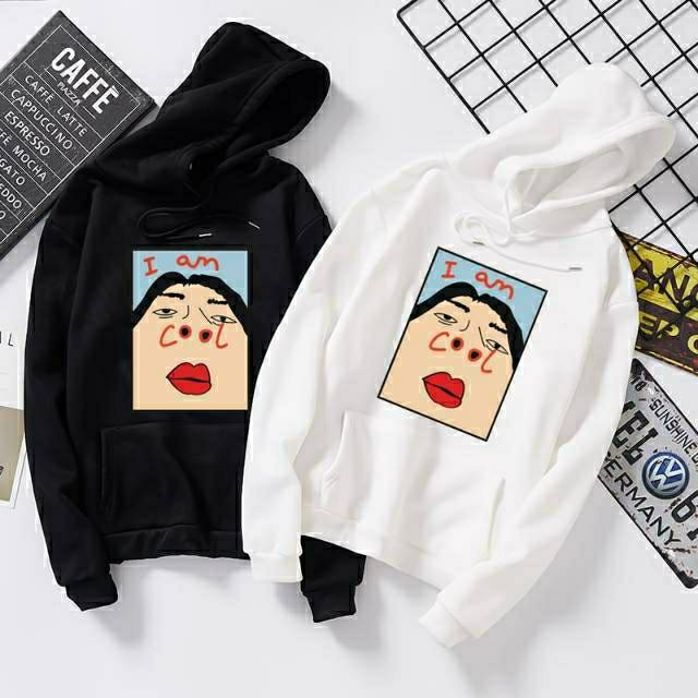 Fourfashion SWEATER I AM COOL Hoodie Hodie Jaket Wanita Jacket Woman