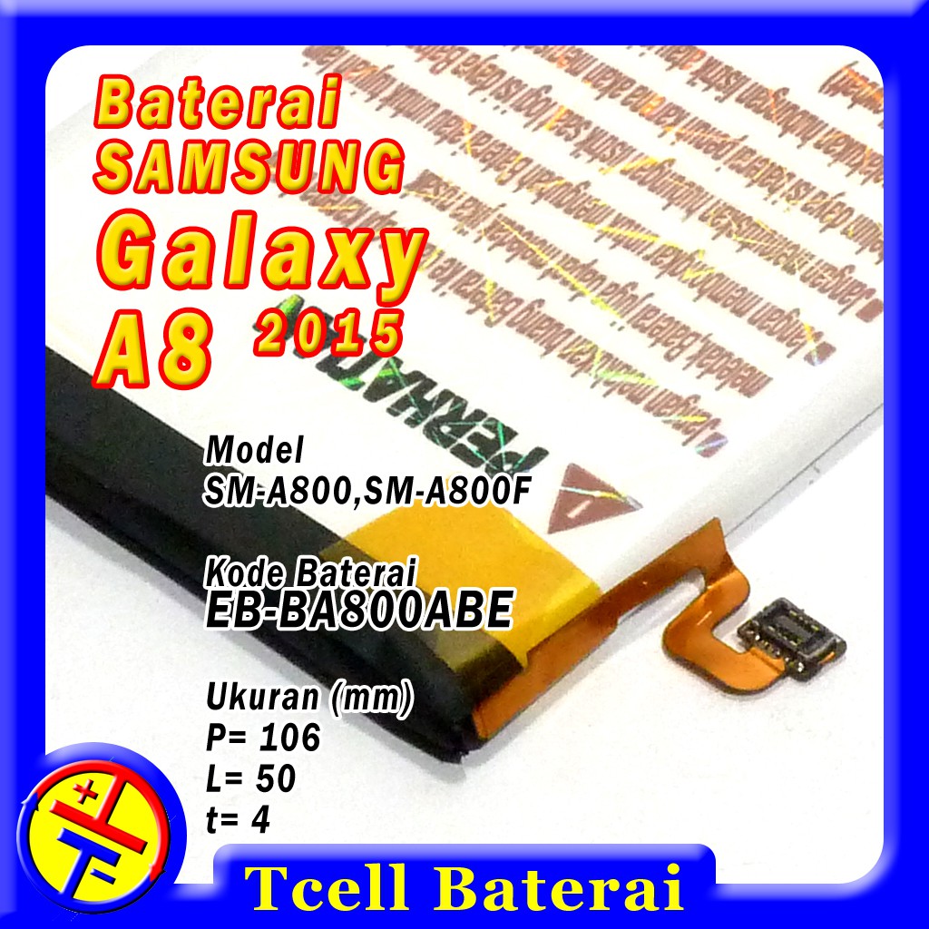 Baterai Samsung Galaxy A8 2015 A800 A800F EB-BA800ABE Rakkipanda Batre batere original