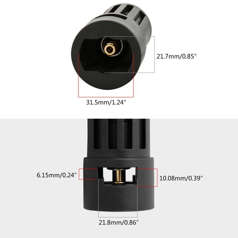 Kiss Adapter Konektor Quick Connect 1 / 4 &quot;Tahan Lama Untuk Karche Bosch