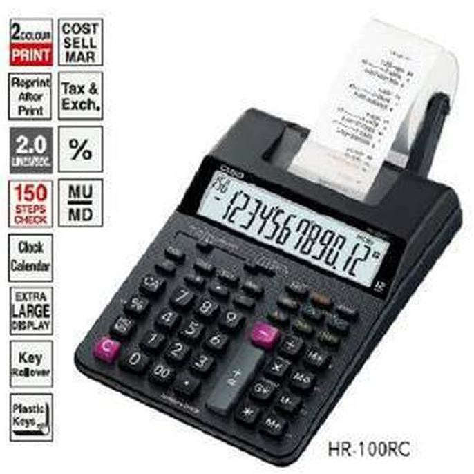 

ILARISl CASIO HR-100 RC - Calculator Printing/Kalkulator Struk/ Print 100RC ICQl