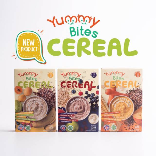 Yummy Bites Cereal Multigrain tropical fruit, pumpkin dan yogurt berries Apple