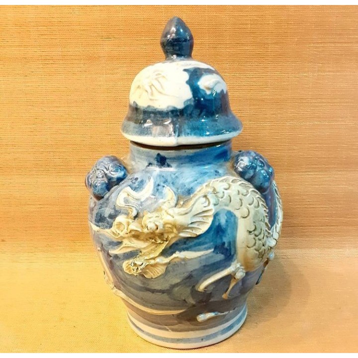 Guci Ukir Naga Keramik